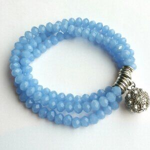Swarovski Crystal Blue triple bracelet 🆕